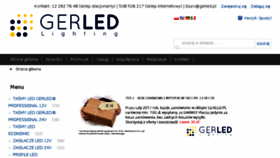 What Gerled.pl website looked like in 2017 (6 years ago)