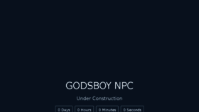 What Godsboy.org website looked like in 2017 (6 years ago)