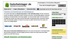 What Gutscheinlager.de website looked like in 2017 (6 years ago)