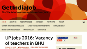 What Getindiajob.com website looked like in 2017 (6 years ago)