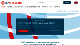 What Ggznederland.nl website looked like in 2017 (6 years ago)