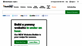 What Godaddy.co.uk website looked like in 2017 (6 years ago)