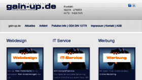 What Gain-up.de website looked like in 2017 (6 years ago)