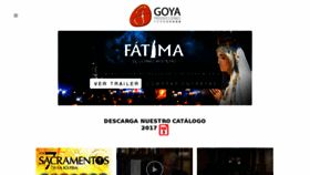 What Goyaproducciones.com website looked like in 2017 (6 years ago)