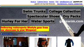 What Guyswim.com website looked like in 2017 (6 years ago)