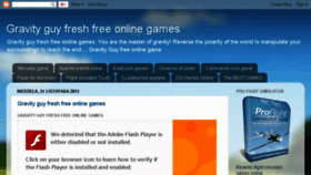 What Gravity-guy-fresh-free-online-games.blogspot.com website looked like in 2017 (6 years ago)