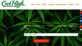 What Gethigh.com website looked like in 2017 (6 years ago)