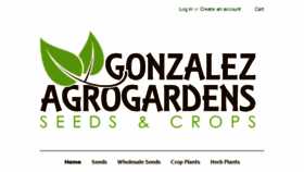 What Gonzalezagrogardens.com website looked like in 2017 (6 years ago)