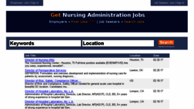 What Getnursingadministrationjobs.com website looked like in 2017 (6 years ago)