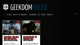 What Geekdomhouse.com website looked like in 2017 (6 years ago)