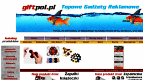 What Giftpol.pl website looked like in 2017 (6 years ago)