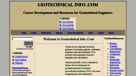 What Geotechnicalinfo.com website looked like in 2017 (6 years ago)