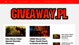 What Giveaway.pl website looked like in 2017 (6 years ago)