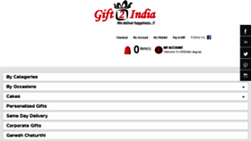 What Gift2india.us website looked like in 2017 (6 years ago)