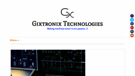 What Gixtronix.in website looked like in 2017 (6 years ago)