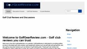 What Golfgearreview.com website looked like in 2017 (6 years ago)