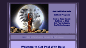 What Getpaidwithbelle.com website looked like in 2017 (6 years ago)