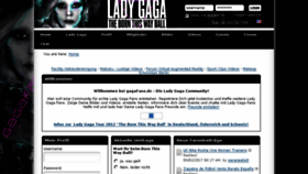 What Gagafans.de website looked like in 2017 (6 years ago)