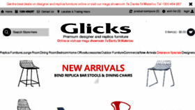 What Glicksfurniture.com.au website looked like in 2017 (6 years ago)