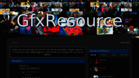 What Gfxresource.com website looked like in 2017 (6 years ago)