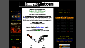What Gangsterbet.com website looked like in 2017 (6 years ago)