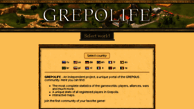 What Grepolife.com website looked like in 2017 (6 years ago)