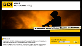 What Girlsoutdoors.org website looked like in 2017 (6 years ago)