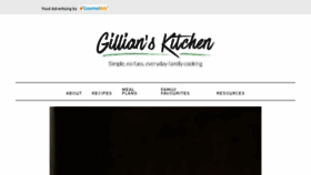 What Gillianskitchen.com website looked like in 2017 (6 years ago)