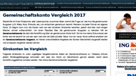 What Gemeinschaftskonto-vergleich.de website looked like in 2017 (6 years ago)