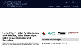 What Gymnasiumhiesfeld.de website looked like in 2017 (6 years ago)