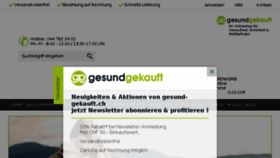 What Gesund-gekauft.ch website looked like in 2017 (6 years ago)