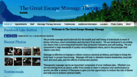 What Greatescapemassagenh.com website looked like in 2017 (6 years ago)