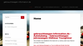What Gebrauchtwagen-information.de website looked like in 2017 (6 years ago)