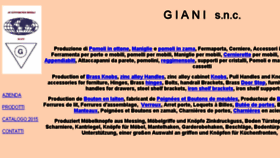 What Giani.com website looked like in 2017 (6 years ago)