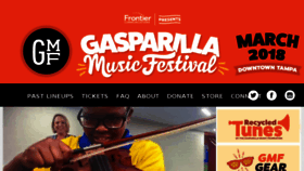 What Gasparillamusicfestival.com website looked like in 2017 (6 years ago)