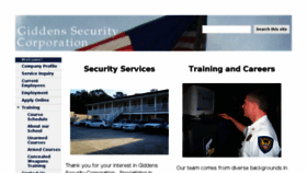 What Giddenssecurity.com website looked like in 2017 (6 years ago)
