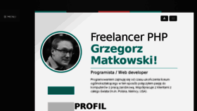 What Gmatkowski.pl website looked like in 2017 (6 years ago)