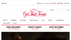 What Getthattrend.com website looked like in 2017 (8 years ago)