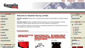 What Gazzellaracing.com website looked like in 2017 (6 years ago)