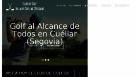 What Golfcuellar.es website looked like in 2017 (6 years ago)