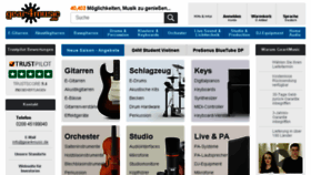 What Gear4music.de website looked like in 2017 (7 years ago)