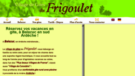 What Gites-frigoulet.com website looked like in 2017 (6 years ago)