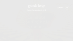 What Grande-forge.com website looked like in 2017 (6 years ago)