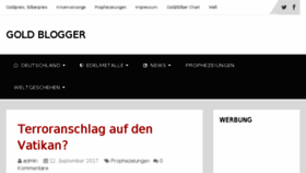 What Goldblogger.de website looked like in 2017 (6 years ago)