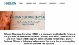 What Gibsonnewbornservices.com website looked like in 2017 (6 years ago)