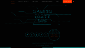 What Gamingpartybus.co.uk website looked like in 2017 (6 years ago)