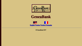 What Geneabank.org website looked like in 2017 (6 years ago)