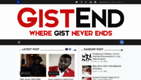 What Gistend.com website looked like in 2017 (6 years ago)