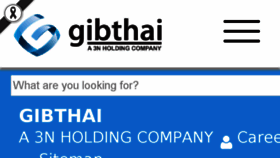 What Gibthai.com website looked like in 2017 (6 years ago)