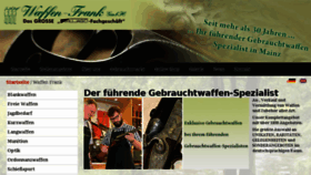 What Gebrauchtwaffen-spezialist.de website looked like in 2017 (6 years ago)